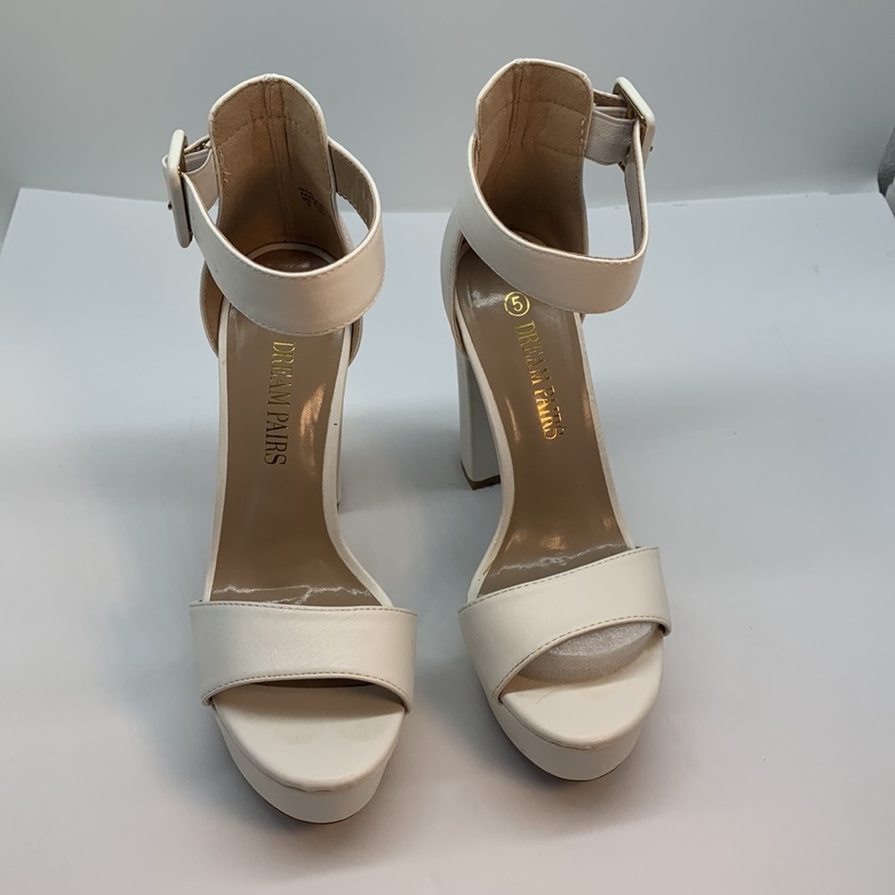 DREAM PAIRS Women's Hi-Lo High Heel Platform Pump Sandals Size 5 - Picture 3 of 10